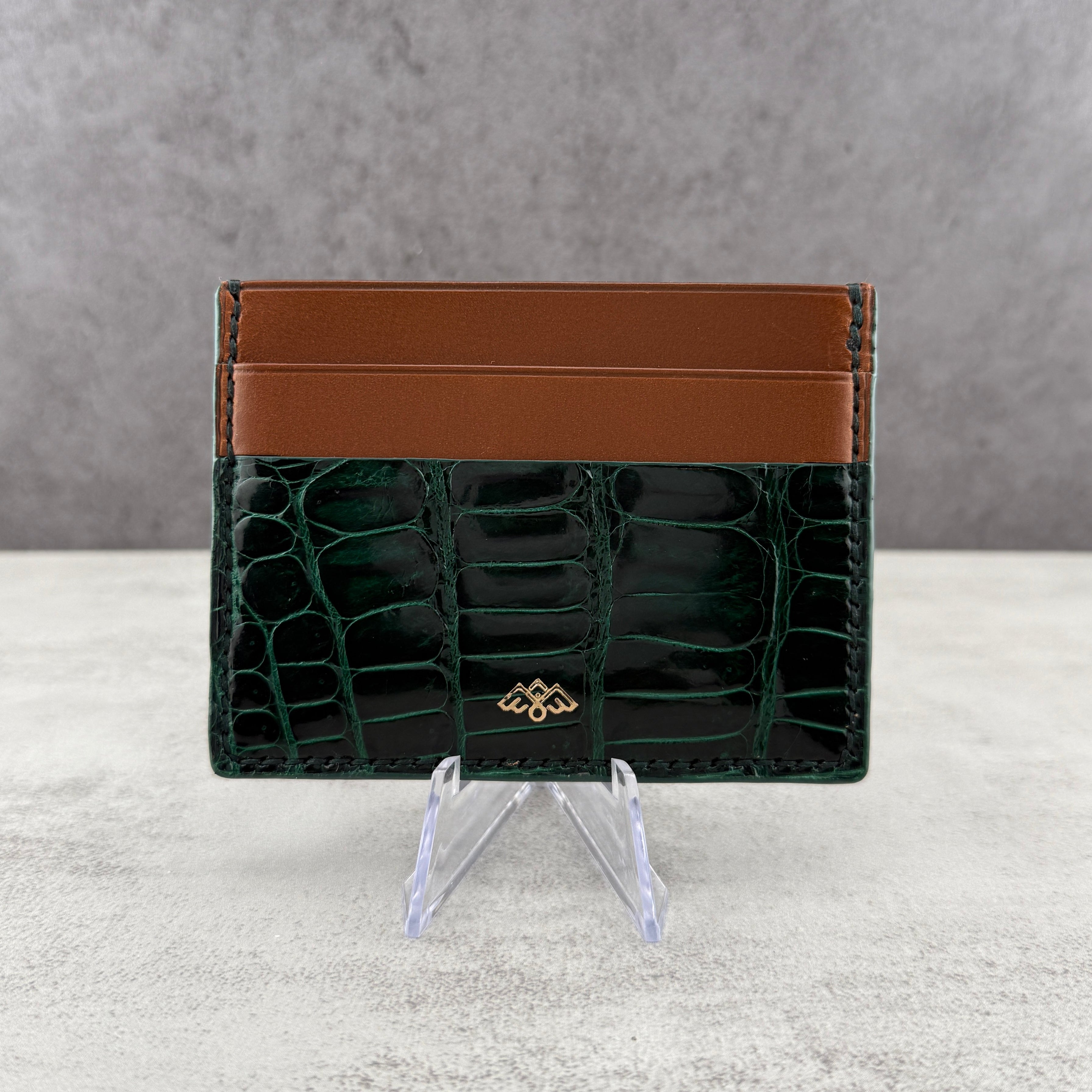 Prospero - Porosus Croc (Forest Green/Tan)