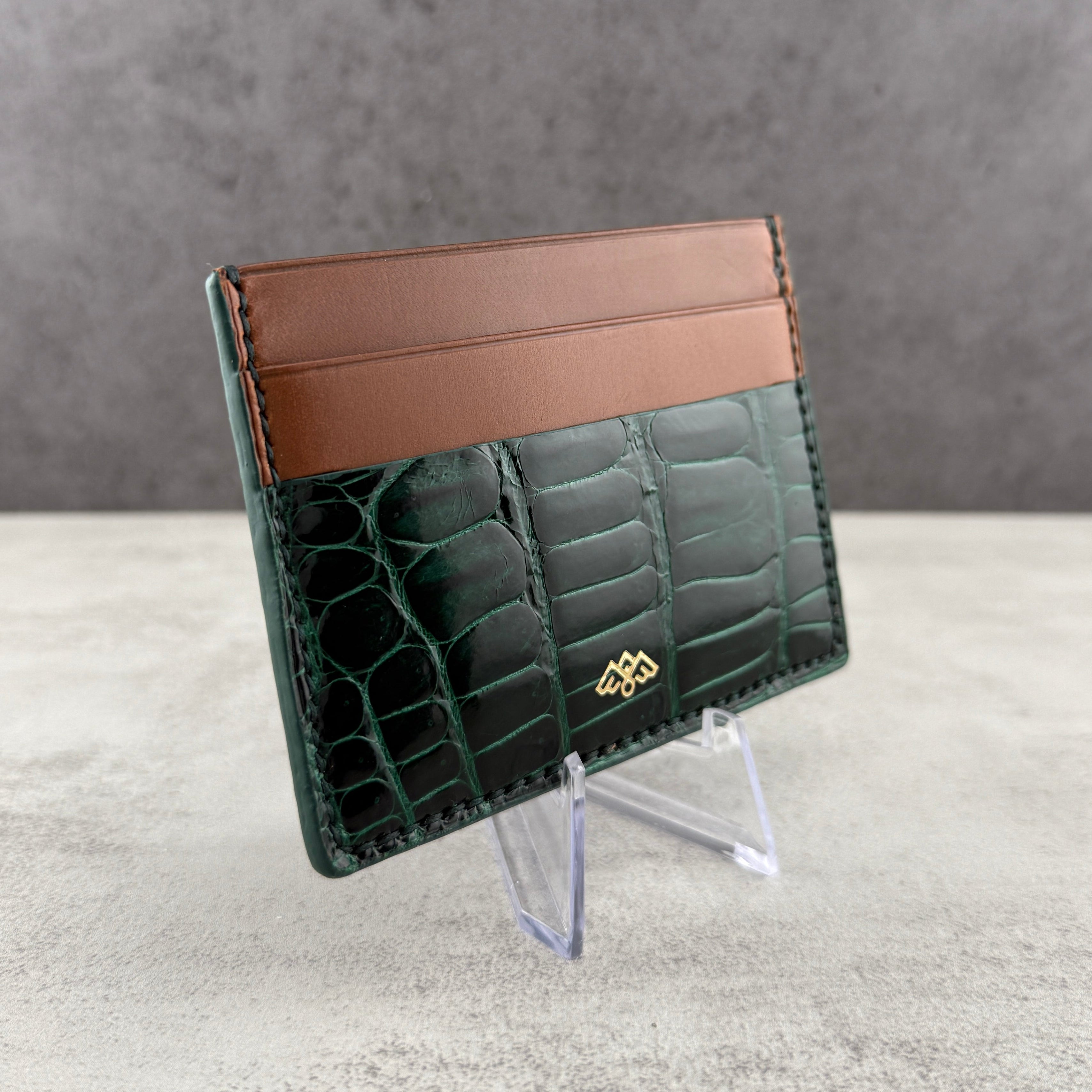 Prospero - Porosus Croc (Forest Green/Tan)